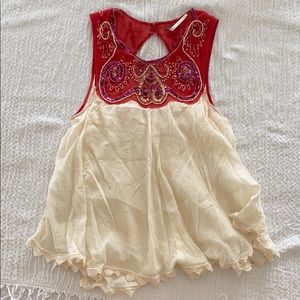 Free people Beaded tunic tank